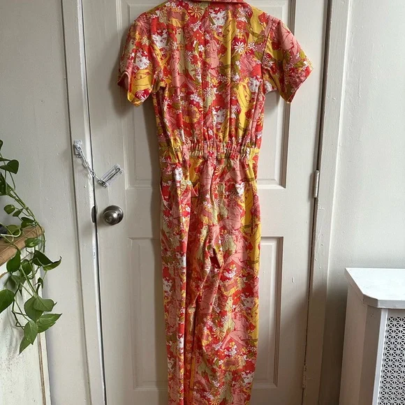 Big Bud Press Yellow and Orange Floral Jumpsuit - Picture 8 of 8